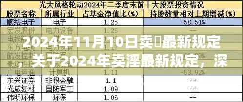 关于卖淫行为的深度解读与最新规定(2024年)