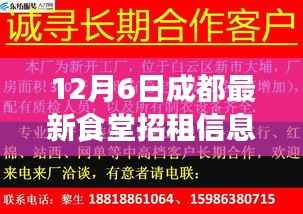 12月6日成都食堂招租信息更新及重点解读