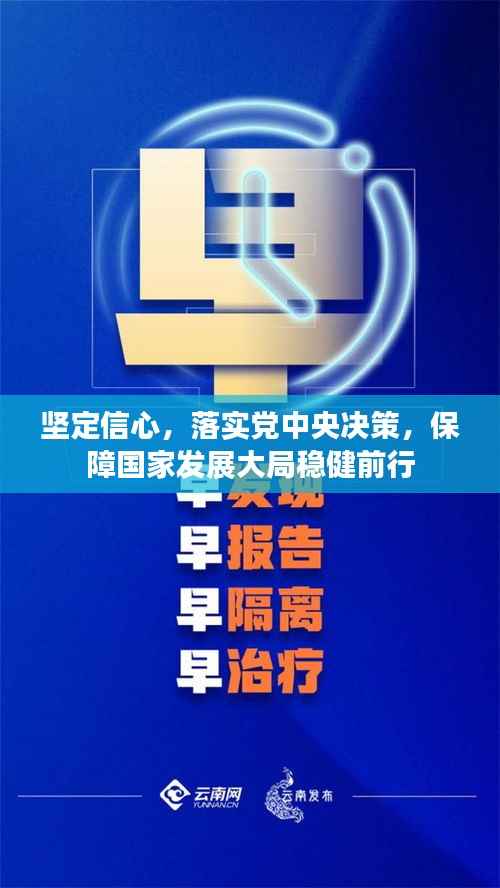 坚定信心，落实党中央决策，保障国家发展大局稳健前行