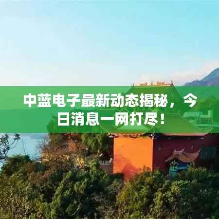 中蓝电子最新动态揭秘,今日消息一网打尽!