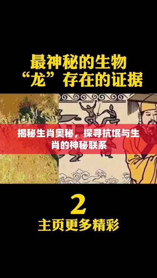 揭秘生肖奥秘,探寻抗氓与生肖的神秘联系
