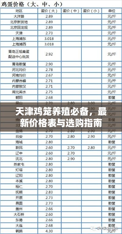 天津鸡笼养殖必备,最新价格表与选购指南