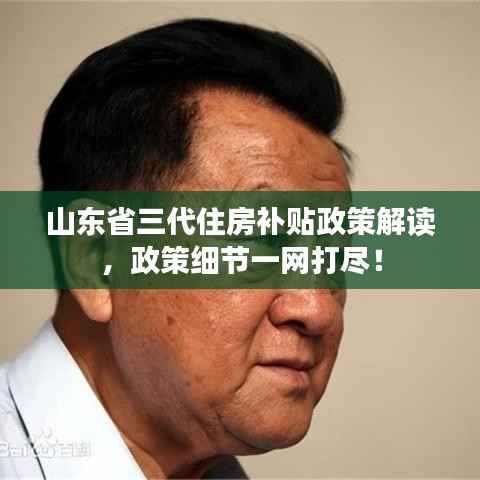 山东省三代住房补贴政策解读,政策细节一网打尽!